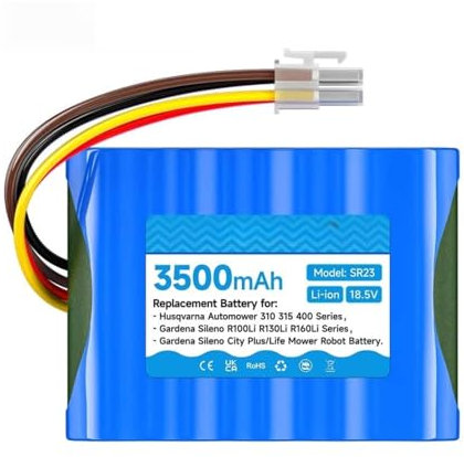 18.5V 3500mAh Batterie Robot Tondeuse 584 85 28-01 Compatible avec Husqvarna Automower 310/315/315X/ 420/ 430X /440 /450X
