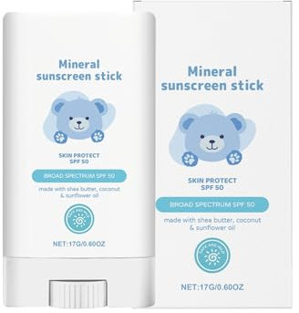 Crema solar para bebés, Leche Protectora Babies & Kids SPF50+, Protector Solar, protección del bloqueador solar Stick suavees Para Niños Cara Y Cuerpo 17g