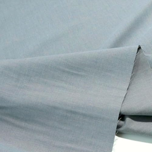 TOLKO mittelschwerer Baumwollstoff Meterware für Hose Jacke Rock Kleid Bezug Vorhang Polsterung | 150cm breit | Baumwolle Meterware Dekostoff Stoffe zum Nähen (Denim Blau)