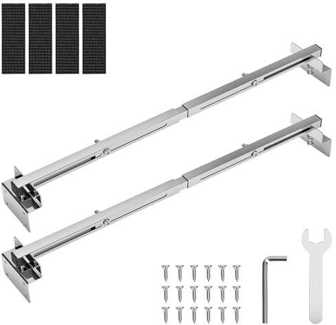 2PCS Undermount Sink Brackets,71-100CM Adjustable Sink Support Brackets, Stainless Steel Sink Mounting Fixings, for Heavy Duty Undermount Kitchen Sink