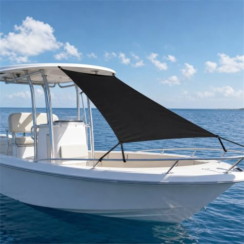 Eleeonora Toldo ExtensióN T-Top para Barco,Toldo De Proa T-Top,Bimini Tops For Boats,Impermeable Y Resistente Al Sol,para Balsa Inflable Al Aire Libre Kayak Boat