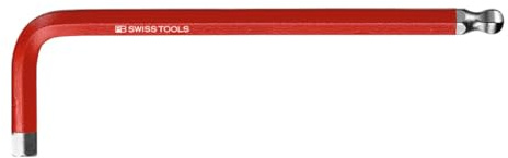 PB Swiss Tools Sechskant-Winkelschraubendreher, mit Kugelkopf, pulverbeschichtet, 6 mm