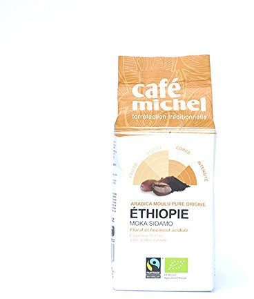 Caffè macinato arabica moka sidamo Etiopia FAIR TRADE BIO 250 g - CAFE MICHEL