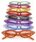Faschingsbrille Brille Diva blau