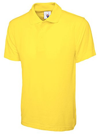 Uneek UC101 - Yellow - Medium - 220 GSM - Classic Polo Shirt Medium
