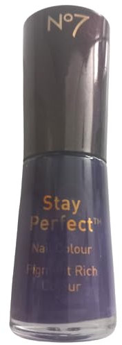 Boots No7 Stay Perfect Nail Polish Varnish Violetta 70
