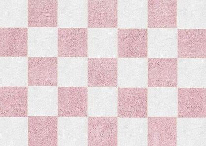 Aratextil. Alfombra Infantil 100% Algodón lavable en lavadora Colección Damero Rosa 120x160 cms