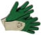 Chrysal KIXX Handschuh Baumwolle/Latex Gr. 8 weiß/grün
