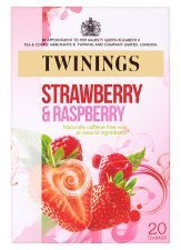 Twinings Strawberry & Raspberry (Pack of 4) 80 Tea Bags