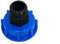 CMTech GmbH Montagetechnik CM135 Kappenverschraubung S60x6 mit verschraubten Fitting AG 1, für Auslauf Kugelhahn IBC-Container-Zubehör-Regenwasser-Tank-Adapter-Fitting-Kanister