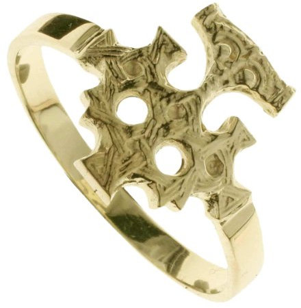 Ostsee-Schmuck Damen-Ring 925/000 Sterlingsilber vergoldet Größe 58 (18.5), Hiddenseeschmuck 001 273147 A258