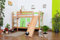 Kinderbett Etagenbett Moritz Buche Vollholz natur massiv mit Rutsche inkl. Rollrost - 90 x 200 cm, teilbar