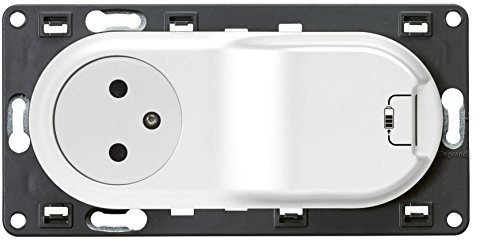 Legrand - Prise Céliane Surface + chargeur USB avec plaque + boite 1 poste - blanc