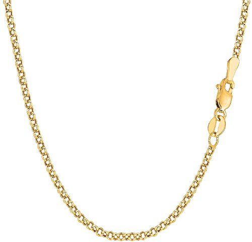 PRINS JEWELS Runde Erbskette Rolo 14 Karat 585 Gold Gelbgold 2.70 mm