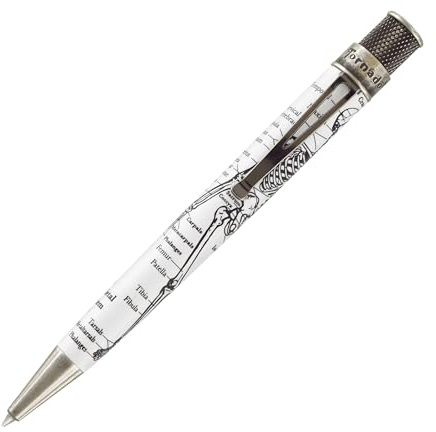 Retro 51 Tornado Vintage Metalsmith Rollerball pen, Dr Gray, Glow-In-The-Dark Skeleton (VRR-1346)