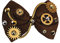 Bristol Novelty 78016 Steampunk, papillon taglia unica
