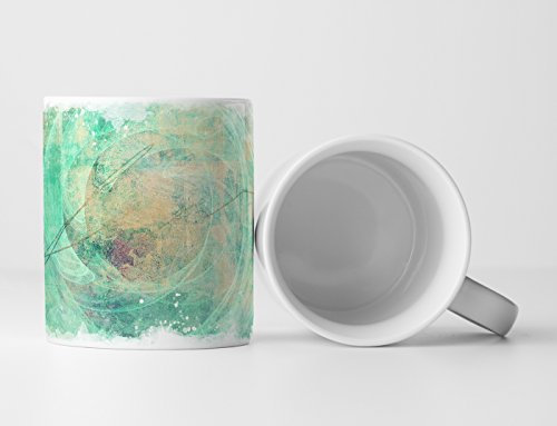 Eau Zone Design Abstrakt Tasse Geschenk pastellfarbene Abstraktion