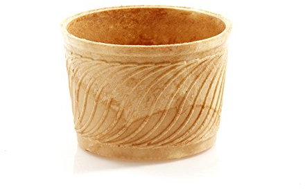 MyNaschbar Waffelbecher VEGAN rund, 96 Stück, 150 ml, 62 mm lang, Ø76 mm – Knusprige Softeisbecher zum Befüllen – für Eis, Softeis oder als Backform für Muffin & Cupcakes