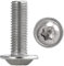 Linsenkopfschrauben mit Flansch und Innensechsrund M6x10 Edelstahl (20 Stück) Linsenkopf Flachkopfschrauben FASTON