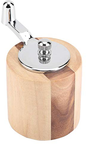 Mini moulin à poivre manuel compact, herbes de sel de mer épices Miller outil de broyage avec longue manivelle pour cuisine