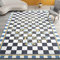 Xiaosua Joop Teppich Blue Wohnzimmer Teppichblau-Plaid-moderner langlebiger Teppich leicht zu reinigen Teppich Jugendzimmer 40X60CM Kinderteppiche 1ft 3.7''X1ft 11.6''