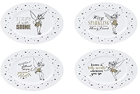 Disney Fée Clochette Set mit 4 Assiettes 21cm