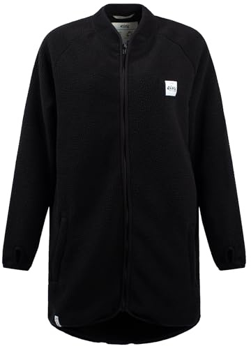 Eivy Damen Redwood Sherpa Coat Fleece Mantel, Schwarz, M EU