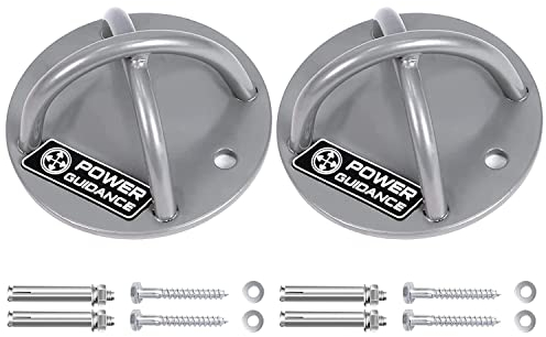 POWER GUIDANCE Anclaje de Techo - Soporte de Montaje en Pared para Correas de suspensión, Anillos de Gimnasia, Columpios y Hamaca de Yoga, Banda de Resistencia, Cuerda de Batalla