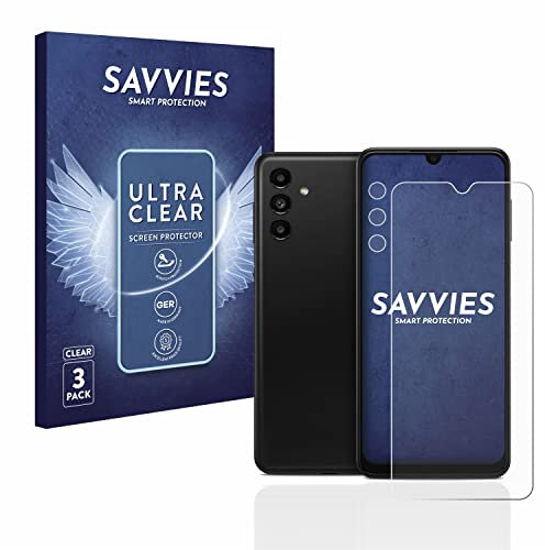 savvies Protection Ecran pour Samsung Galaxy A13 5G (Avant+Caméra) (6 Pièces) - Film Protection Ultra Clair