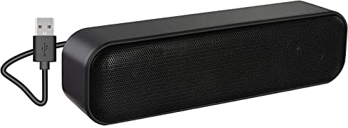 YYV Mini PC Soundbar Lautsprecher, Computer Lautsprecher USB Lautsprecher für Pc, Computer, Desktop, Laptop, Notebook, Tragbarer PC Lautsprecher Plug and Play