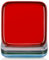 LOVECASA Vajilla de 4 platos cuadrados de gres, platos de postre, platos planos para desayuno, 18,8 x 18,8 x 2 cm, multicolor