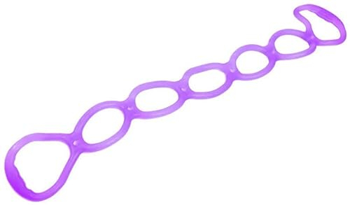 Trainingsbänder, 7 Ringe, verstellbare Widerstandsbänder für Oberkörper, Zuhause, Workout, Walking, Training, Fitnessprogramm, Übungsband, Stretch-Band für Erholung, 84 x 8,3 cm (lila)