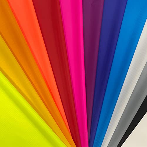 9KM DWLIFE Nylon-Ripstop-Stoff, 12 Farben: 152,4 x 99,9 cm, 40D wasserdicht, leicht, winddicht, Bulk-Stoff für Drachen, Zelt, Flagge, Tasche, Planenabdeckung, Outdoor-DIY-Projekt