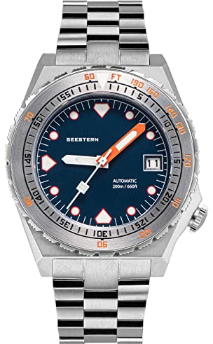 Sugess S407-600T.E SUB 600T Lume, Datum, 20 ATM, Lünette, 200 m, Taucher-Sportuhr für Herren, 40 mm, Armband
