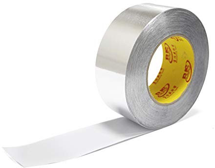 2 pezzi in alluminio foglio di alluminio adesivo nastro di tenuta a resistenza termica Responsabili con canalizzazione Adesivo resistente alle alte temperature Nastro adesivo 3 Taglie Nastro adesivo i