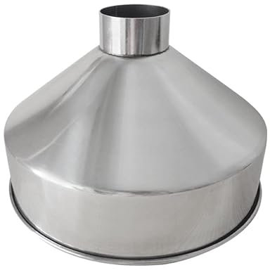LUFAA 304 Edelstahl Großer Trichter mit großer Weitbohrung Getreide Lebensmittelindustrie Veredelungsmaschinen Trichter 24cm 28cm 1St (Color : B)