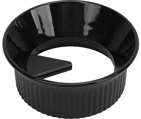 Enhance Moka Pot Brewing Moka Coffee Distributor Splash Coffee Grounds Dispenser Proof Dosing Funnel Coffee Dosing Ring (Black for Three 150ml)