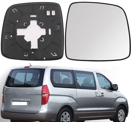 CKLS Außenspiegelglas Rückfahrglas Spiegel für Hyundai H1 H-1 Grand Starex iMAX iLOAD TQ (08-18), Oben Beheizbar Satz Rechts Links Passend Fahrer- und Beifahrerseite,Right 1pcs