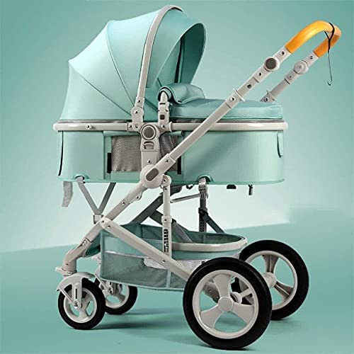 OHaGin Reise-Kinderwagen für Neugeborene, Kleinkinder, Kinderwagen, Kinderwagen, kompakte Buggy-Kinderwagen, tragbarer Kinderwagen, stoßfest, mit Aluminiumrahmen für Baby G (weißes Rohr)