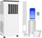 HOMCOM Portable Air Conditioner 9000BTU, Smart Home WiFi Compatible, App & Voice Control 4-in-1 Air Conditioning Unit with Dehumidifier, Cooling, Fan and Sleep Mode, 24H Timer & Window Kit, White