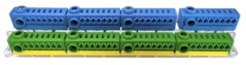 WITTKOWARE PE/N Universal Zählerschrank/Elektroverteilung Steckklemme, Klemmenleiste zum Anschrauben (PE 32-polig/N 24+8-polig)