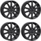 4x AUTEC Felgen Alufelgen SKANDIC ECE 6.0x16 ET48 5x112 Schwarz matt kompatibel mit VW Golf VII