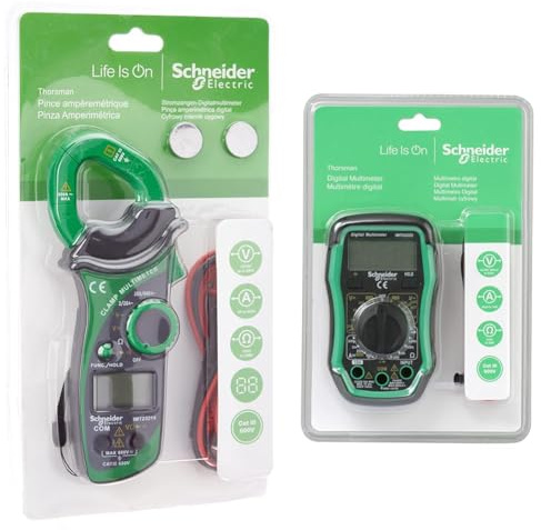 Schneider Electric IMT23214 Pince De Mesure Ampèremétrique Pinza Amperimetrica Digital & IMT23222 Multimètre numérique Cat III 600V Multimetro Digital