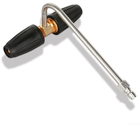 Per ottenere grondaie pulite e disordinate, 2 pezzi 35,5 cm Rotary Turbo ugello pulitore grondaie