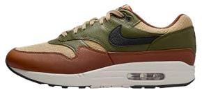 Nike Air Max 1 Premium The Bay Men's Shoes (FJ4451-100, White/University Red), Neutral Olive/Cargo Khaki/Cacao Wow/Black, 8.5 UK