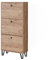 Vicco Schuhkipper Siri, Goldkraft Eiche, 60 x 130 cm mit 3 Klappschubladen
