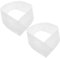 BESTYASH 2 Pièces Les Cols Blancs changent de col Faux Revers de col Amovible Revers de Faux col pour Chemisier Faux col Revers pour Chemisier Faux col Revers pour Fille Chiffon Blanche