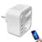 6-in-1 Mehrfachsteckdose mit 4 USB,2 Steckdosen (4000W/16A),Doppelstecker für Steckdose Mehrfachstecker mit Schalter für Zuhause Büro Reisen Kompakter Steckdosenadapter Anschlüssen