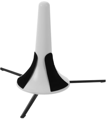 Soporte Plegable Portátil para Trompeta con Trípode Desmontable, Blanco