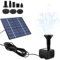 Solar Water Fountain, Solar Powered Water Feature Pump, with Separate Solar Panel, Solar Fountain Pump, Solar Pond Pumps for Small Ponds, Solar Water Pump for Garden, Bird Bath, Pond & Fish Container